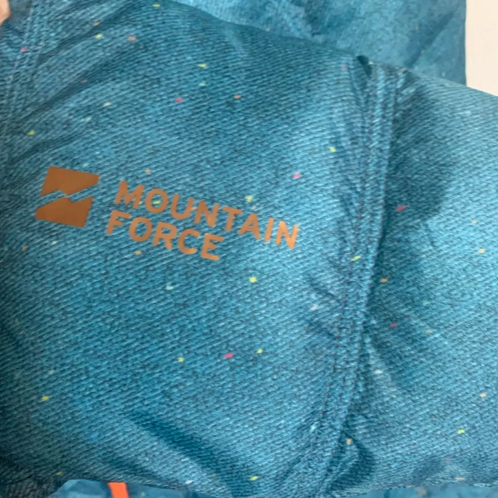 Mountain Force hooded reversible nylon quilted ski jacket orange/blue sz 38/Med - Picture 10 of 14